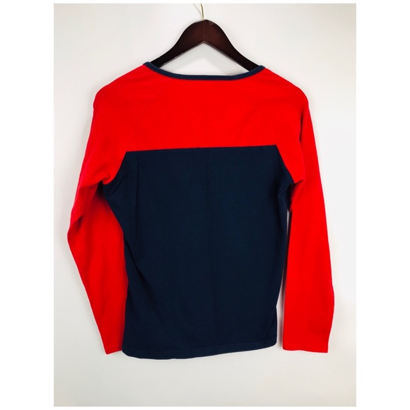 NFL Patriots Raglan long Sleeve Tshirt Sz L Reebok - Picture 2 of 8